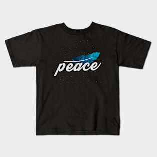 Peace Dove Feather Kids T-Shirt